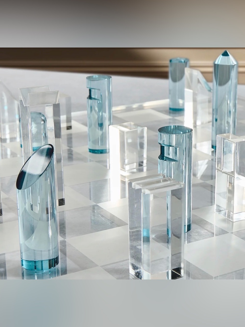 Acrylic Chess Set (Skyline Collection) - Picture 2 of 6
